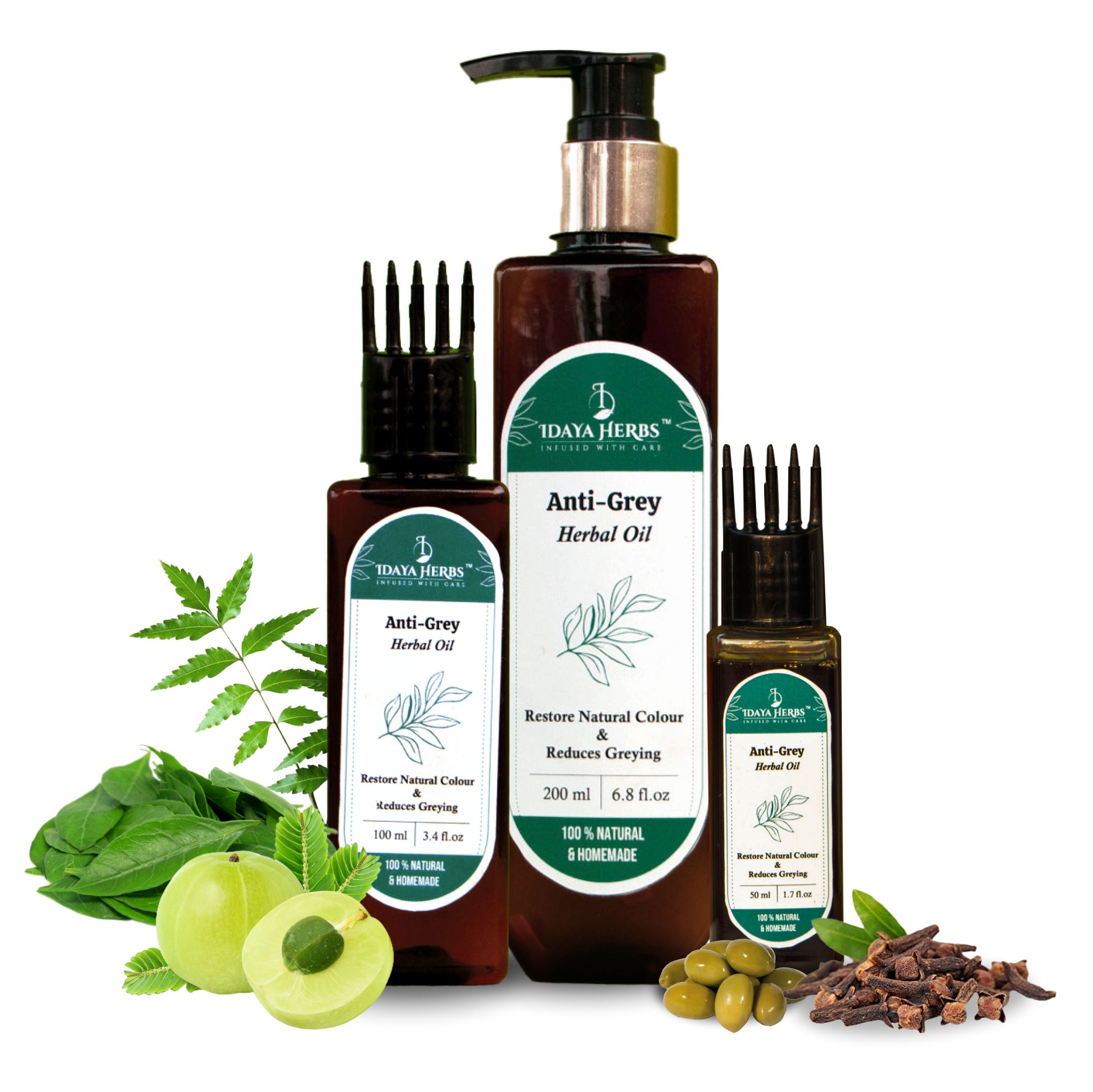 Idaya Herbs -Anti-Grey Hair OilMain